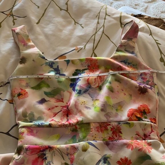 ASOS - True Violet square neck floral dress sz 2 - Picture 8 of 8